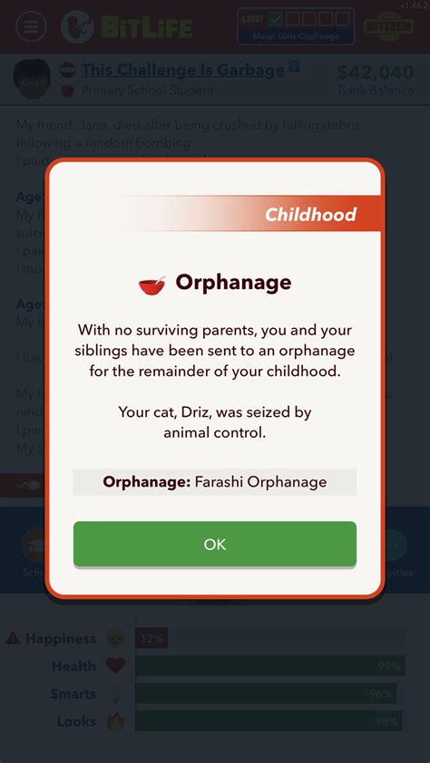 bitlife orphanage
